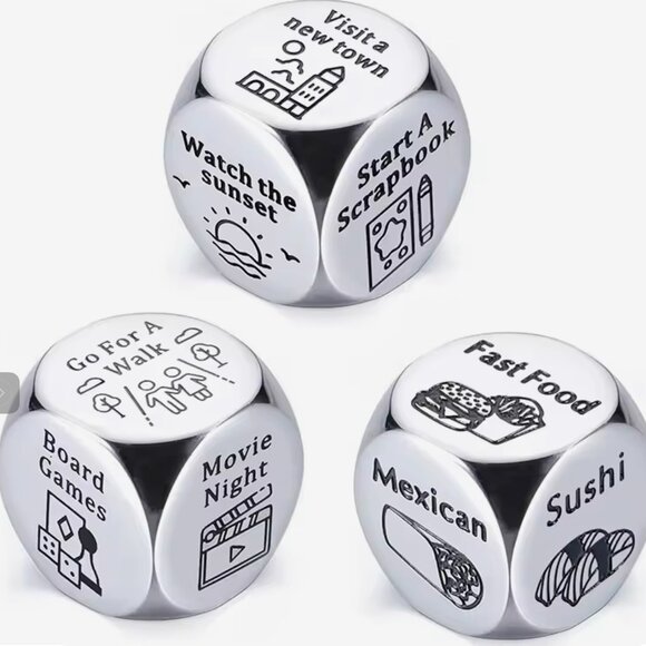 Stainless Steel Date Night Dice Set – Adult Entertainment for Endless Fun - Picture 3 of 8